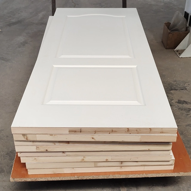 Pintura blanca de la puerta de moldeado hueco de la superficie de madera veteada europeo-americanos de estilo de moda simple