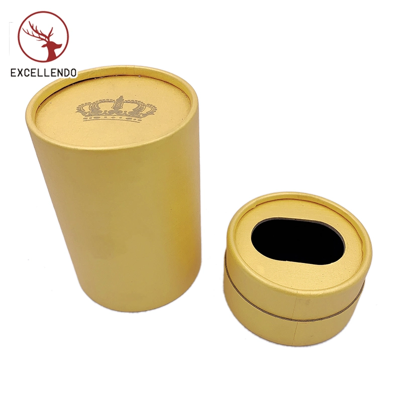 Custom Cosmetic Luxury Fancy Paper Cardboard Round Box Gift Box Perfume Packaging with Hot Stamping