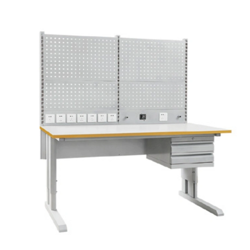 Customized Assembly Line Belt Conveyor Work Table Anti-Static Lab Workbench with LED Light