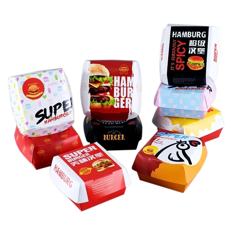 Sandwich Sushi Burger Hamburger Eierrollen Verpackung Box