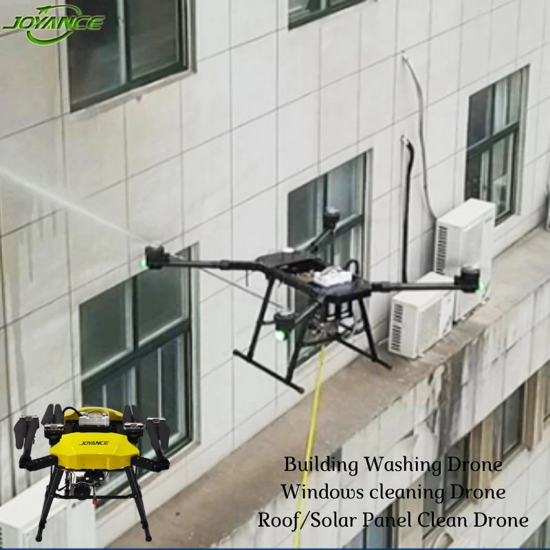 30m High Building Washing/Cleaning Drone with Spraying Pipe and Angle Adjustable Nozzle