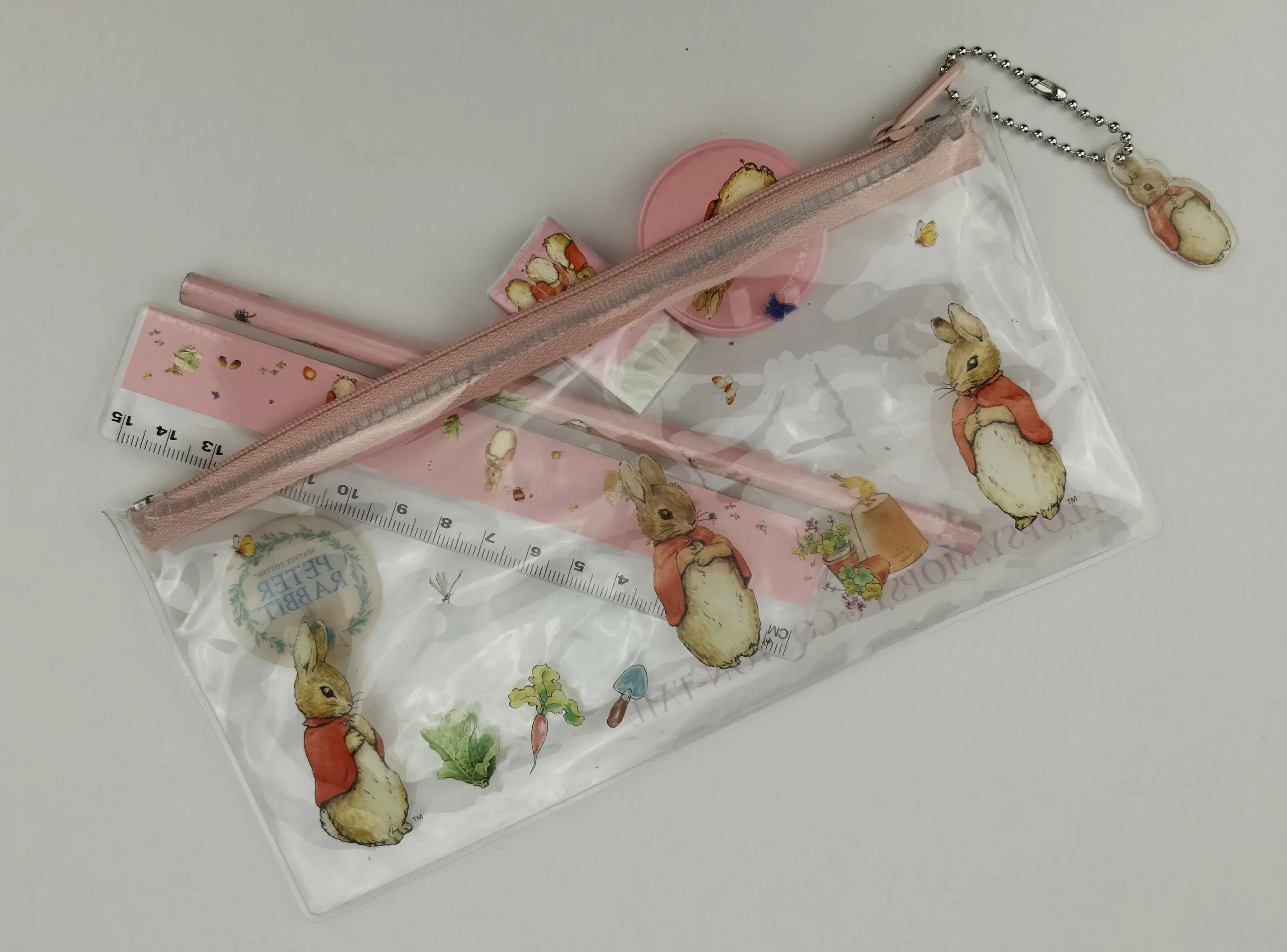 Custom petit crayon de maquillage de papeterie en PVC Emballage pochette à fermeture ZIP Bijoux sac à fermeture Éclair en plastique PVC Sacs à fermeture éclair