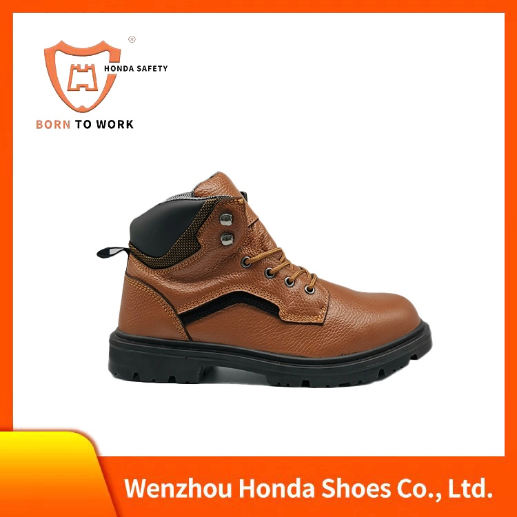 High Cut Leather Boots Anti Slip Fashion Men Safety Shoes Casual Shoes