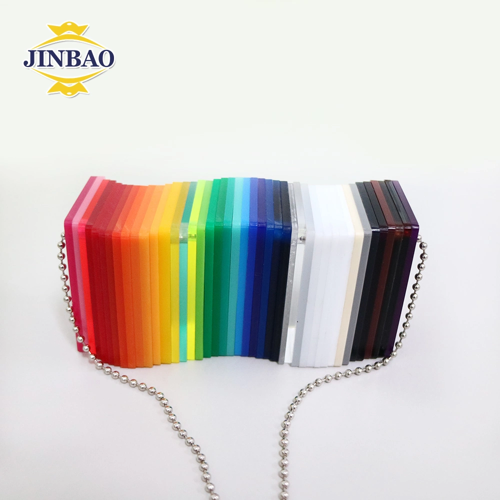 Jinbao High Reflective Color Codes Bubble Cast 15mm Acrylic Sheet Wholesale for Furniture