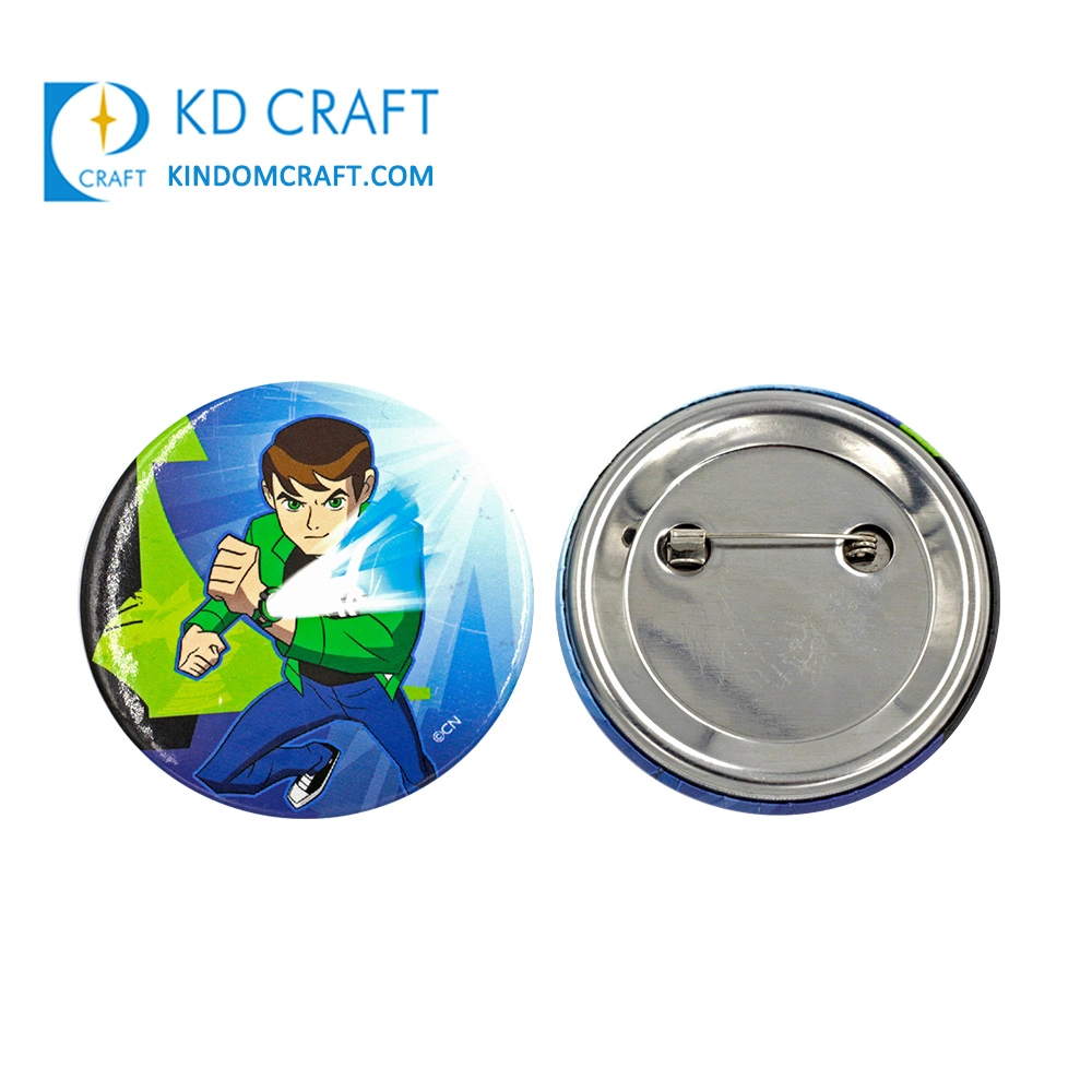 Bio Party Tin Button Badge in Zinc Alloy for Souvenir