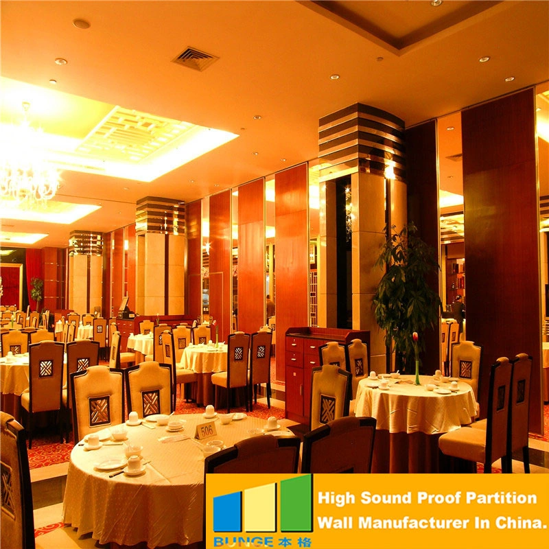 Hotel Movable Partition Conference Center Operable Walls Banquet Hall Folding Wooden Doors for Nigeria