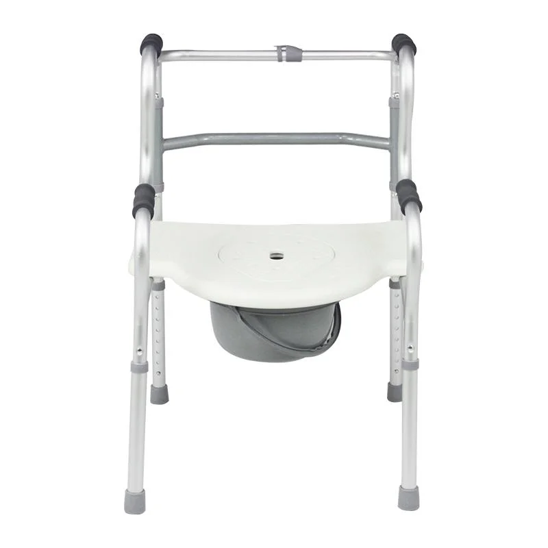 Health Care Supplies Einstellbare Höhe Toilet Chair Deaktiviert Falten Aluminium Walker