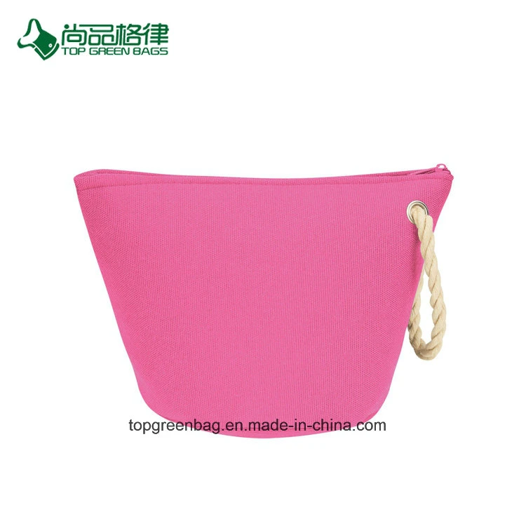 Wholesale/Supplier Customize Eco Travel Kit Make up Zipper Pouch Bag with Rope Strap