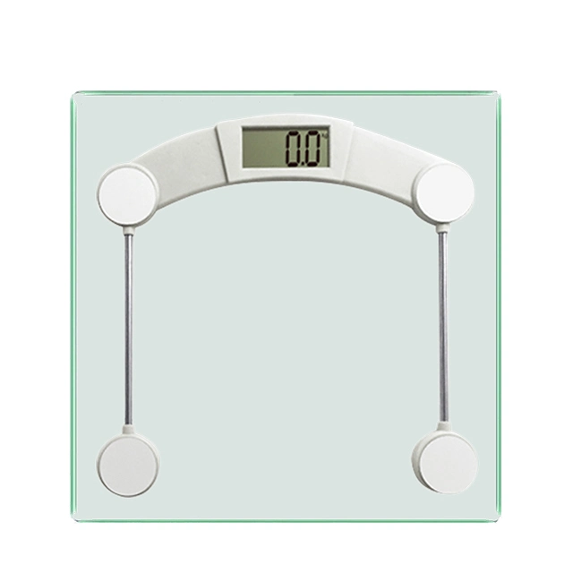 LCD Transparents Glass Weighing Bathroom Household Scale (HB2617)