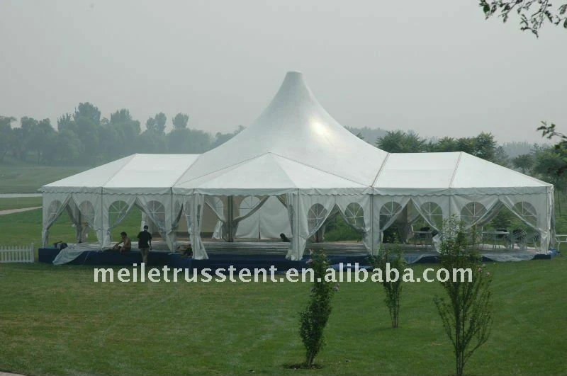 Marquee Wedding Camping Party Event High Peak Outdoor Clear Span Frame Fabric Tent for Marquee