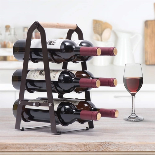 Creative Desktop Wine Rack Foldable Red Wine Shelf