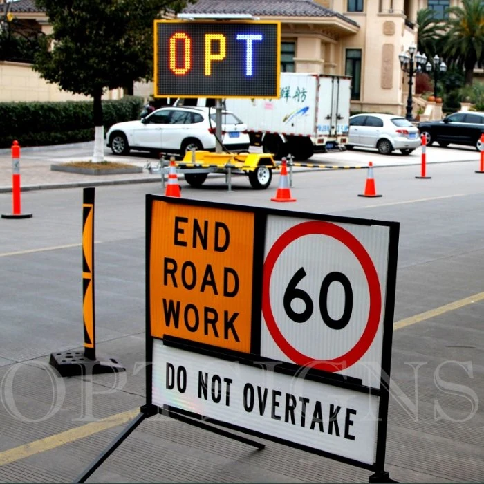 Australian Standard Multi Message Frame Reflective Corflute Safety Road Traffic Signs