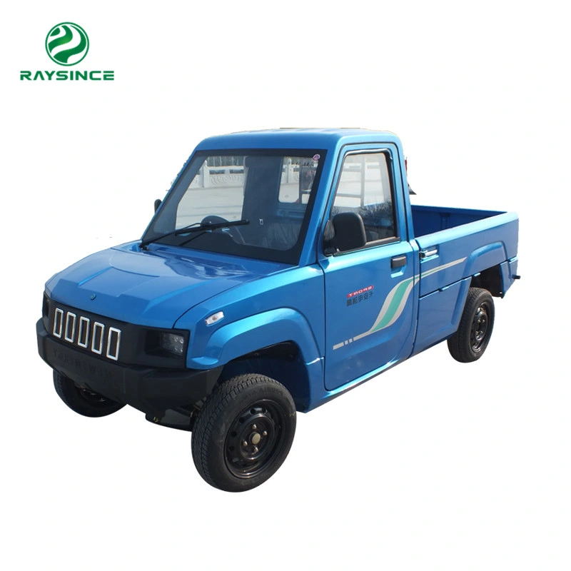 CE Approved Electric Two Seats Pickup Car with Cargo Box