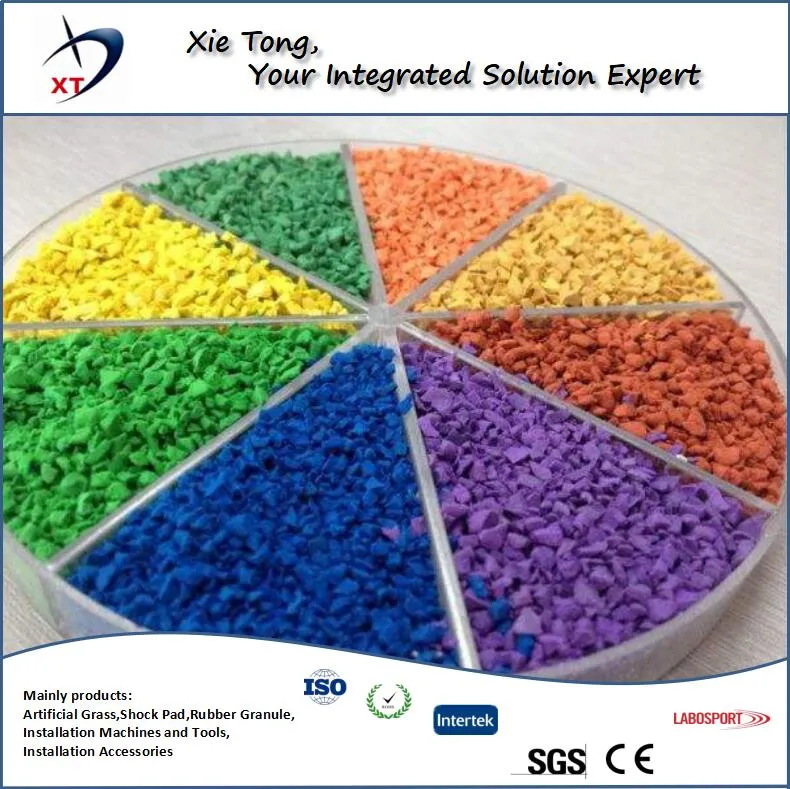 High quality/High cost performance  UV Resistance EPDM Rubber Granules for Kindergarten