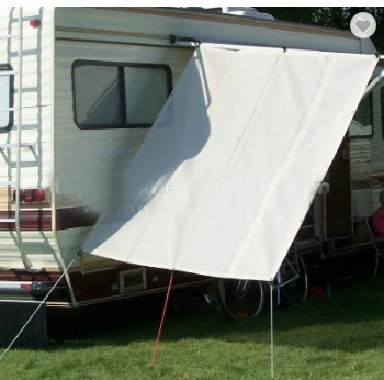 Complete RV Awning Privacy Screen Sunshade with UV Block Grey