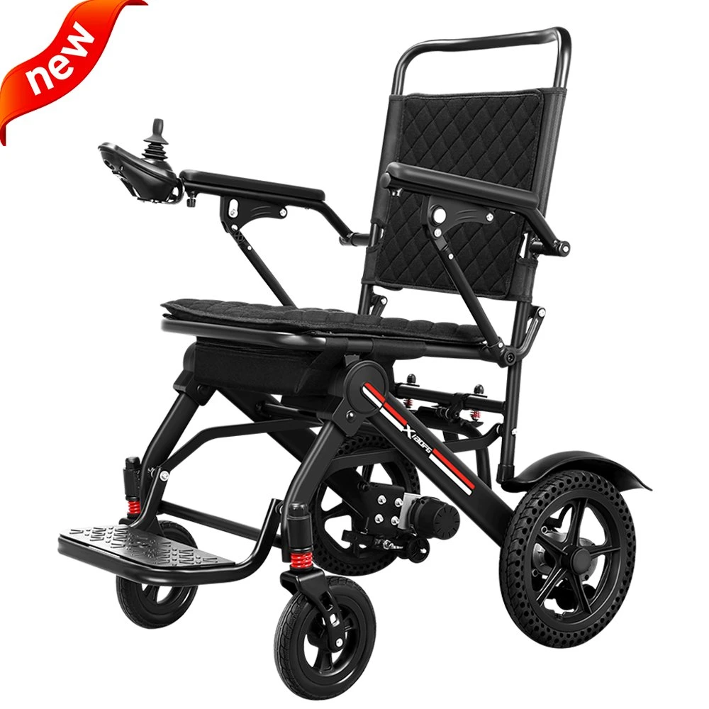 Stylish Rehabilitation Treatment Lightweight Folding Electric Motorized Power Wheelchair for Disabled