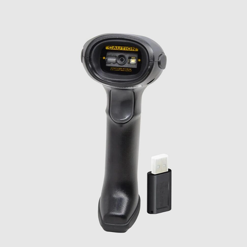 Escáner de códigos de barras de almacén Bluetooth inalámbrico de 2.4GHz 1d 2D Auto Barcode Reader