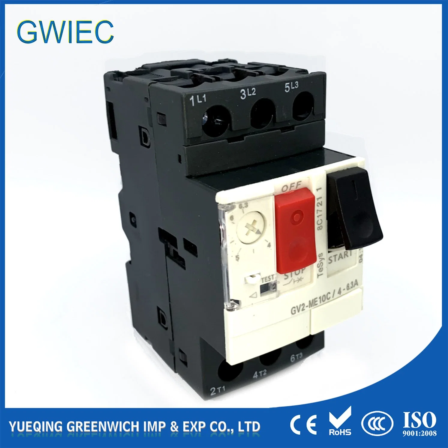 Tesys Gwiec Vacuum Motor Circuit Breaker with No Nc Gv2