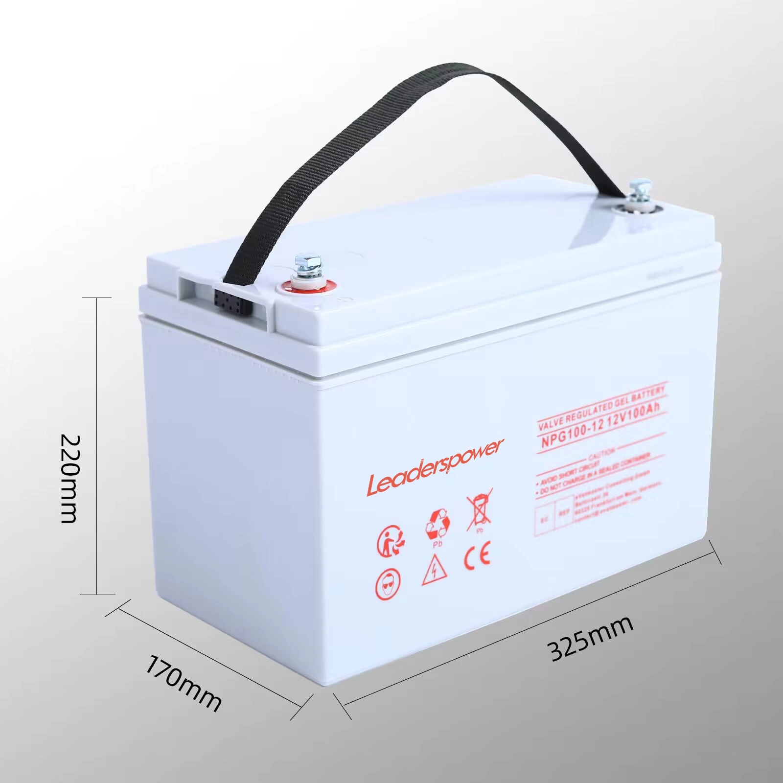Bateria de gel de bateria de chumbo-ácido selada de 12 V 100 a 200 a de potência de chumbo Kit de bateria completa de 12 Volts bateria solar recarregável para segurança Sistemas de alimentação