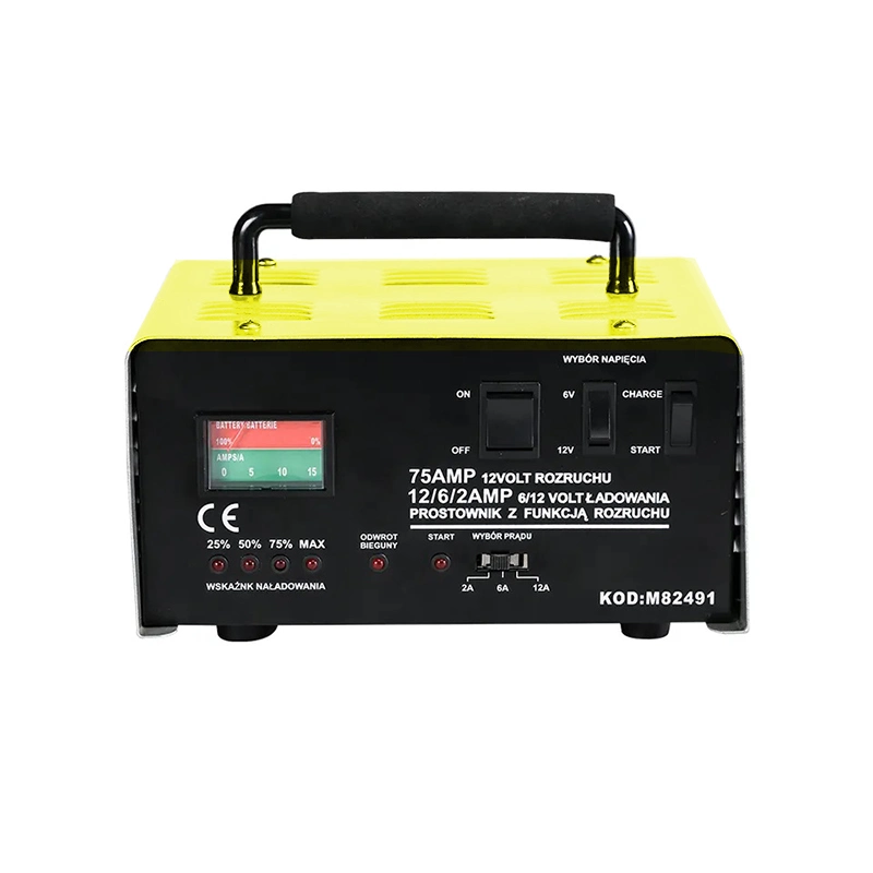 75AMP 12/24V Auto Recognition Car Battery Fast Charger with Intelligent Charging Function