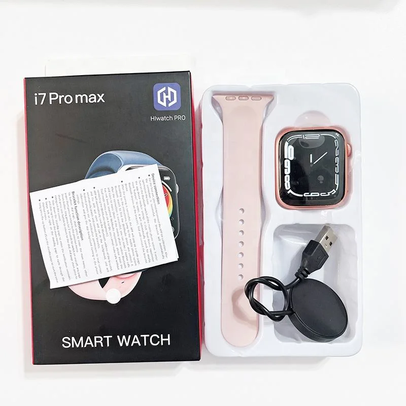 Amazon ′ S Smart Watch inteligente I7PRO à prova de água com ecrã grande mais vendido Relógio inteligente I7PRO Max Iwo Série 7 SmartWatch I7 PRO Máx