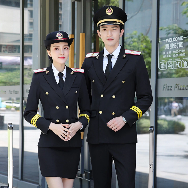 New Flight Attendant Professional Wear Air Uniform Hotel Front Desk Work Clothes Beautician Professional Wear