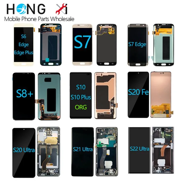 Pantalla Original OLED Mobile Phone LCD for Samsung Note 3 4 5 6 7 8 9 10 20 S6 S7 S8 S9 S10 S20 S21 S22 S23 Fe Plus Ultra Display Digitizer Touch Screen