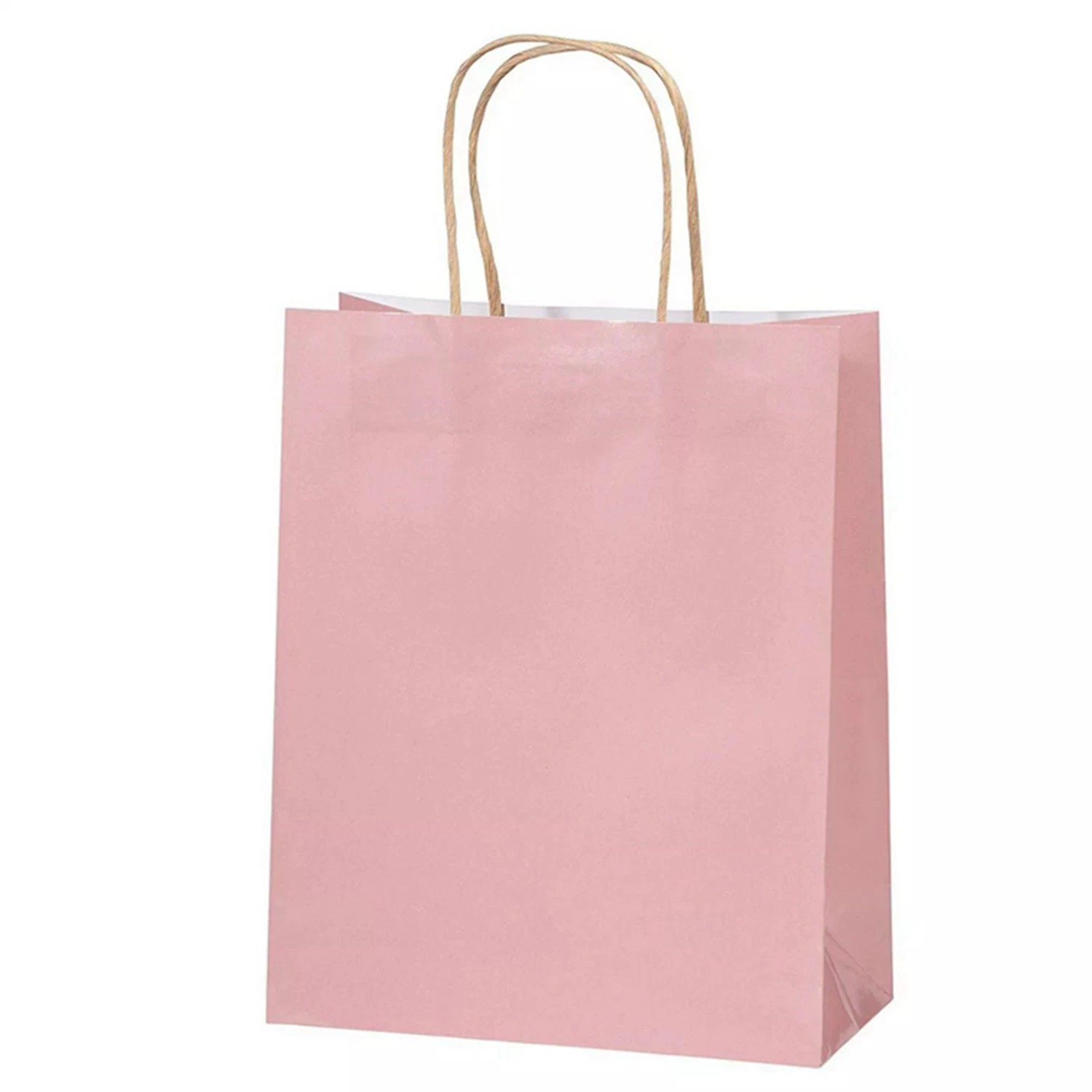 Logo personnalisé bon marché papier biodégradable blanc Kraft couleur Sacs pratiques pour la décoration de fête