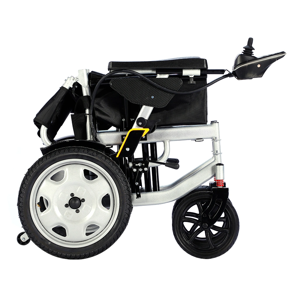 Best Selling Folding Electric Wheelchair Portable Handicapped High Back Stable Electric Wheelchair