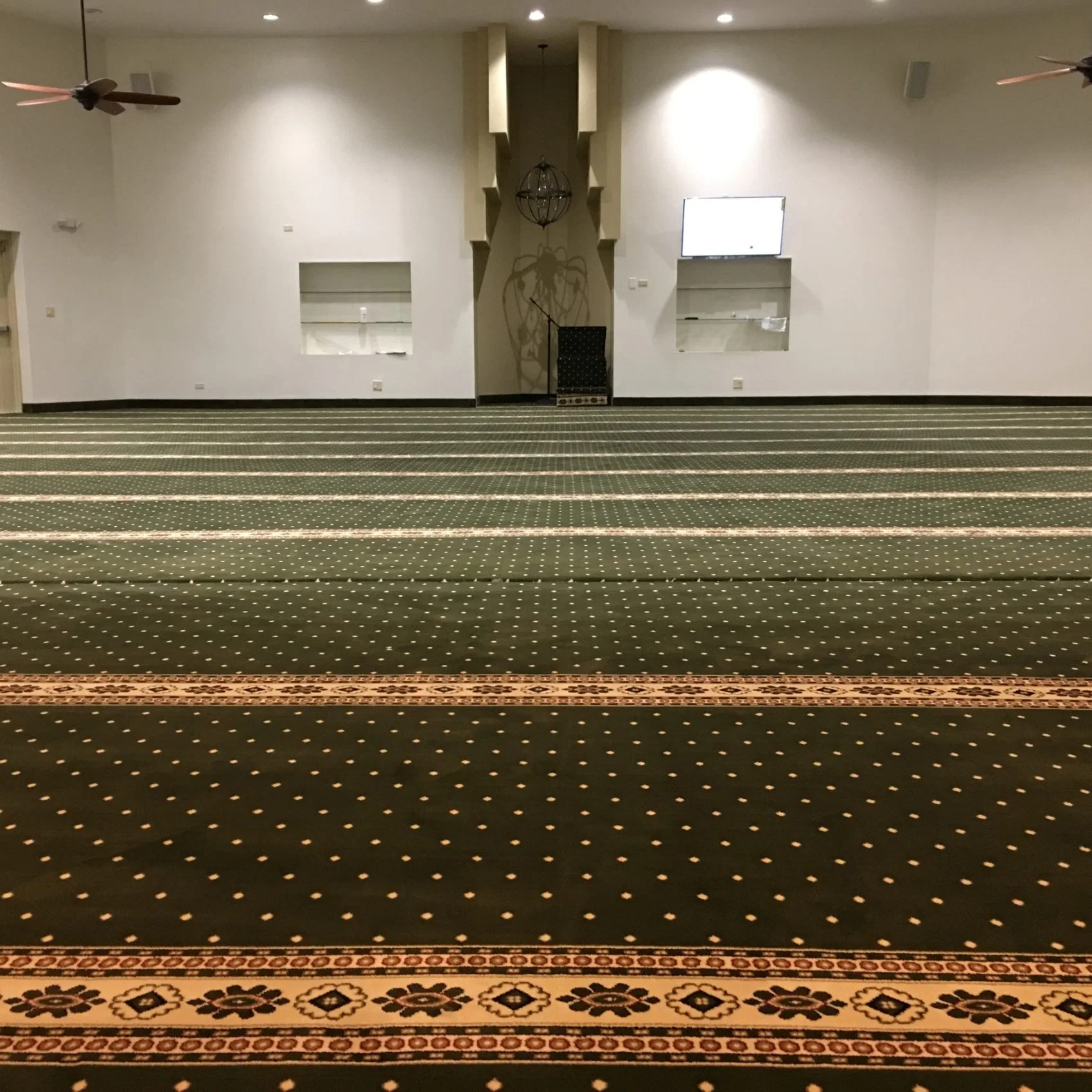 Suave y caliente lana máquina de polipropileno Tufted Mosque Oración Alfombras