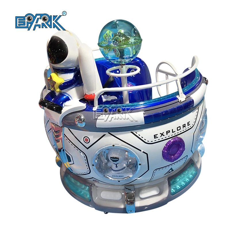 Interstellar Space Capsule MP5 Double Parent-Child Amusement Part Coin Operated Coffee Cup Plastic Rotating Kiddie Rides Game