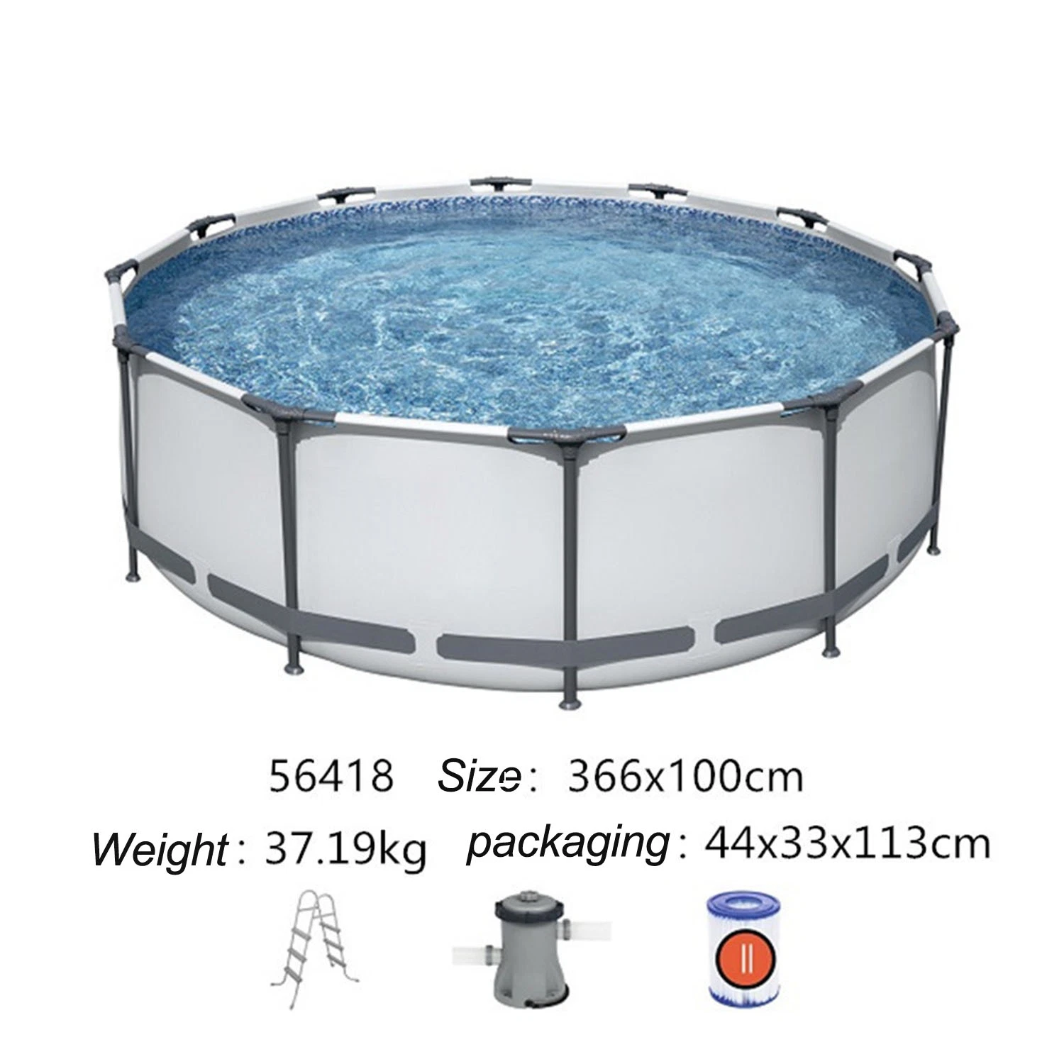 Large Inflatable Frame Swimming Pool Outdoor Home PVC Reinforced Swimming Pool