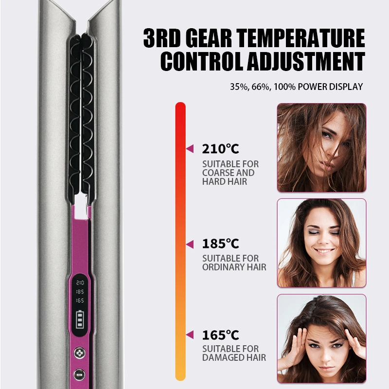 Cordless Beauty Care Product Simply Straight Brush Salon Equipment Fast Heated Electric Hair Straightener