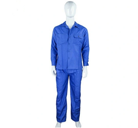 Soft Cotton Safety Coverall Blue Wear Rough Workwear in Guangzhou