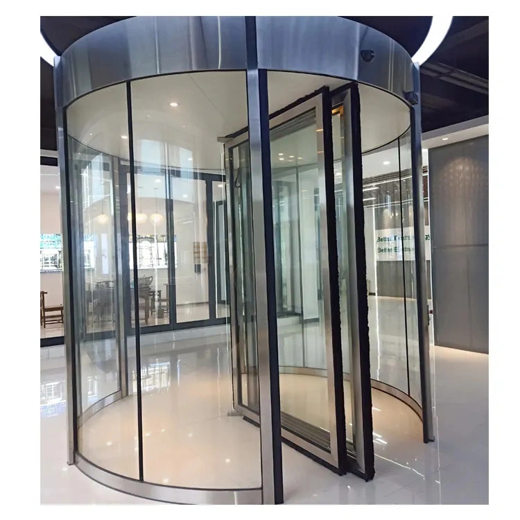 Modern-Style Aluminum Metal Alloy 2 Wing 3 Wing Automatic Revolving Doors