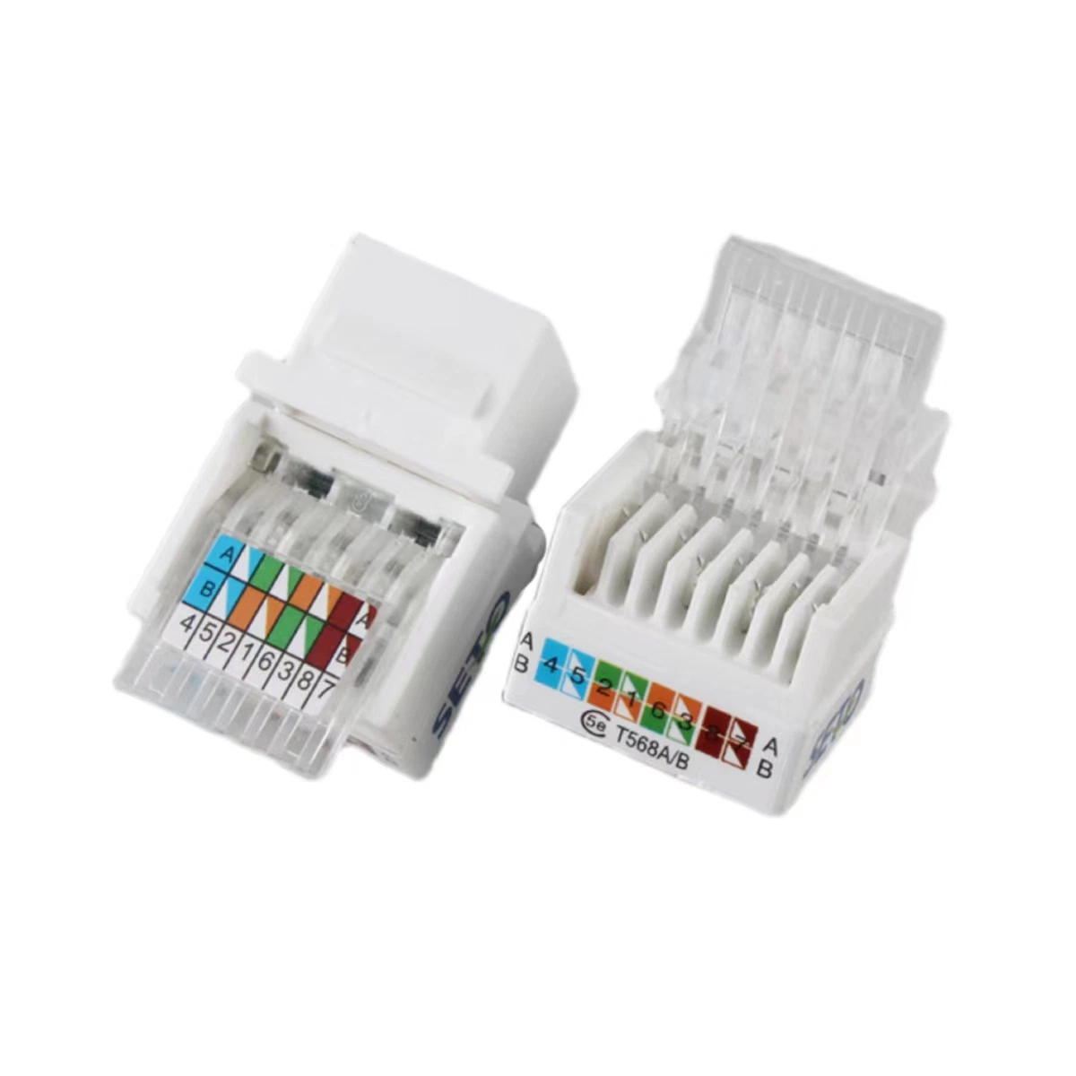 RJ45 Cat5e OEM UTP CAT6A CAT6 Cat5e Ethernet Keystone Jack