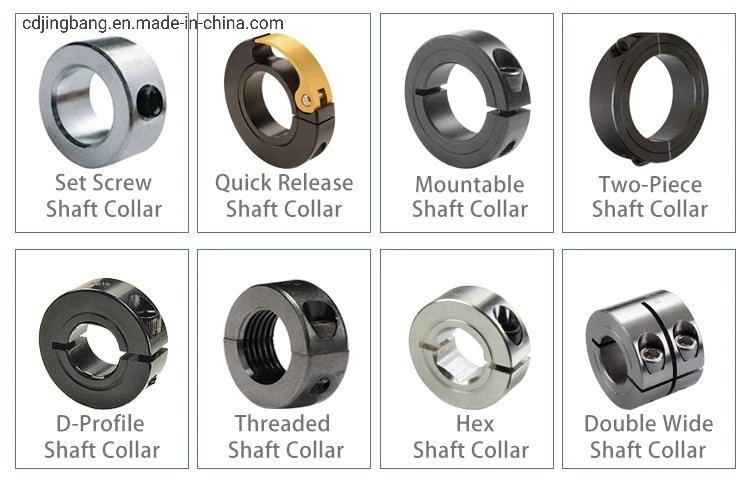 Flats pinçamento de liberação rápida de aço carbono dos anéis de braçadeira do Colar do Eixo