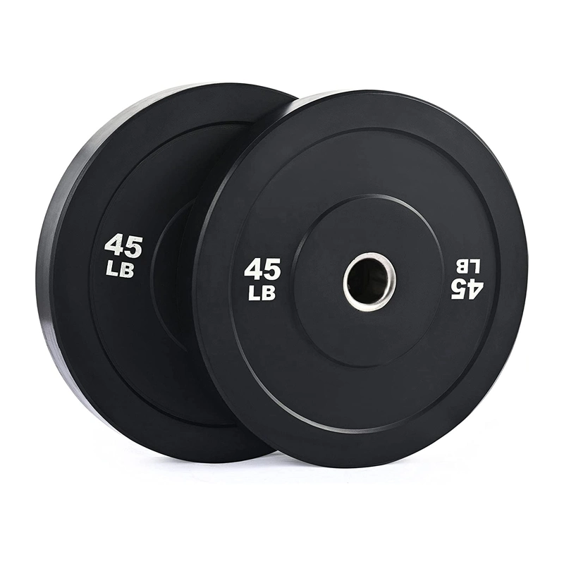 Factory Direct Sale Round Exercise Equipment Barbell Plates Black Barbell Weight Plate