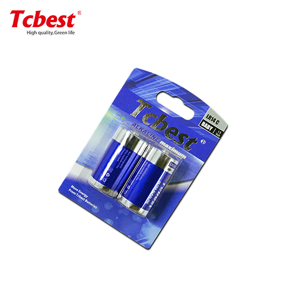 Tcbest Manufacturer Ultrta Alkaline Primary Dry Battery of Size Lr14 C 1.5V Battery with MSDS for Toys