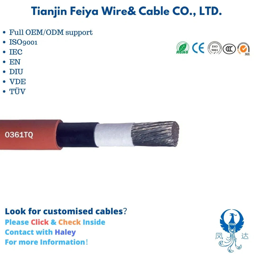 Ho1N2-D 0361tq Conductor de cobre de doble aislamiento de la transmisión de la máquina de soldadura de cobre aluminio Cable eléctrico de control