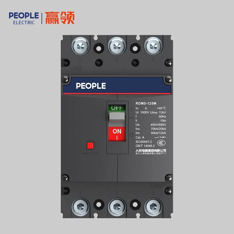 People Rdm5 10-1250A 400/690V 2p/3p/4p AC Mouded Case Circuit Breaker DC Low Voltage MCCB