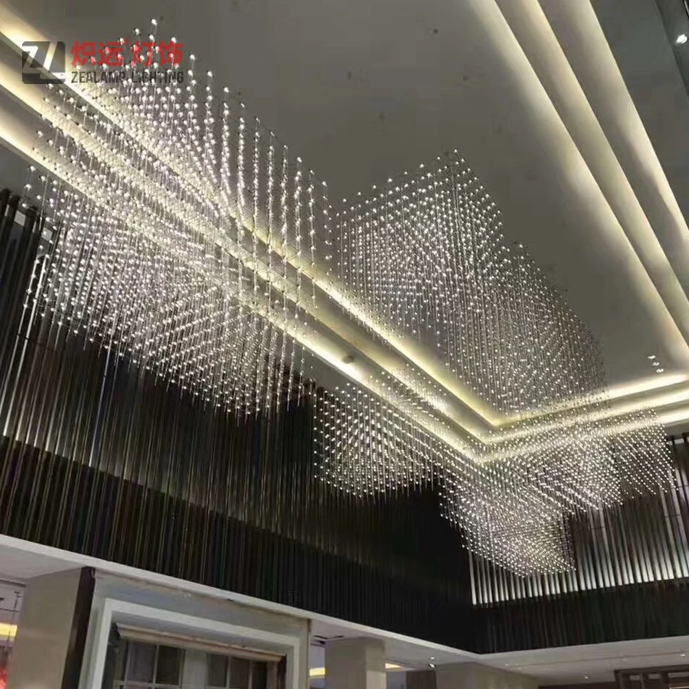 Shopping Mall Custom Made LED Ceiling Lamp Banquet Lobby Lighting