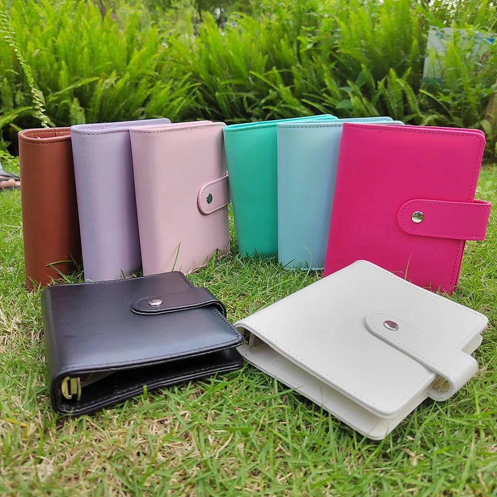 A5 PU Leather Business Notebook personalizado de papelaria define o design simples de couro planejador do Diário Oficial com Inserir papel