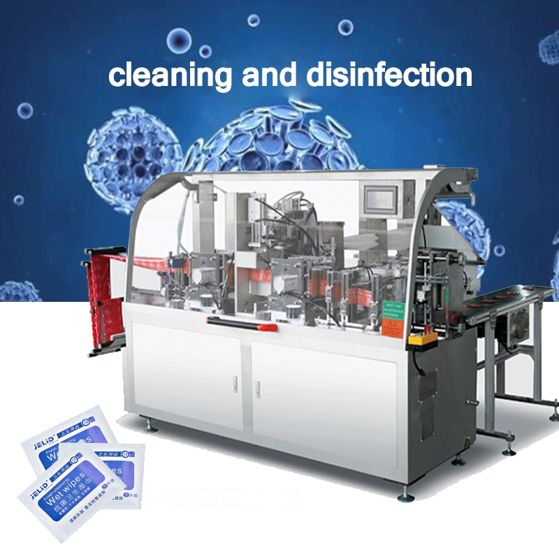 Automatic Sachet Four Side Sealing Makeup Remover Wet Tissue Making Machine