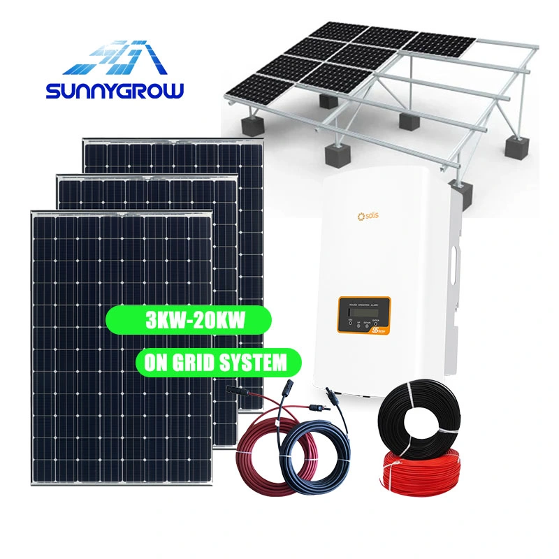 Système d'énergie solaire tout-en-un 3kw 5kw 8kw système de contrôle d'onduleur de stockage d'énergie photovoltaïque hybride 10 kw 15 kw