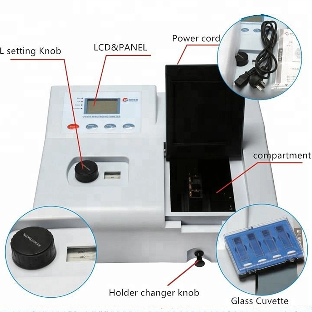 Cheap 320-1020nm 6nm 721 Vis Spectrophotometer