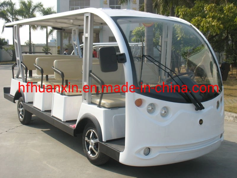 14 Seater 72V 7.5kw Electric Sightseeing Bus with Ce