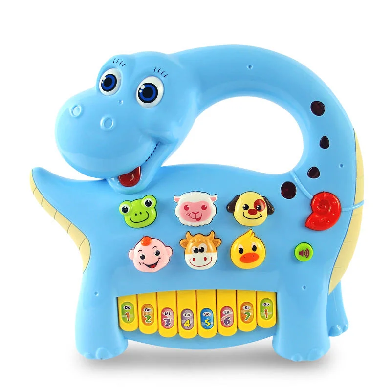 Factory Price Electric Cartoon Bus Piano Musical Instruments Baby Organ Piano Musical Keyboard Toy