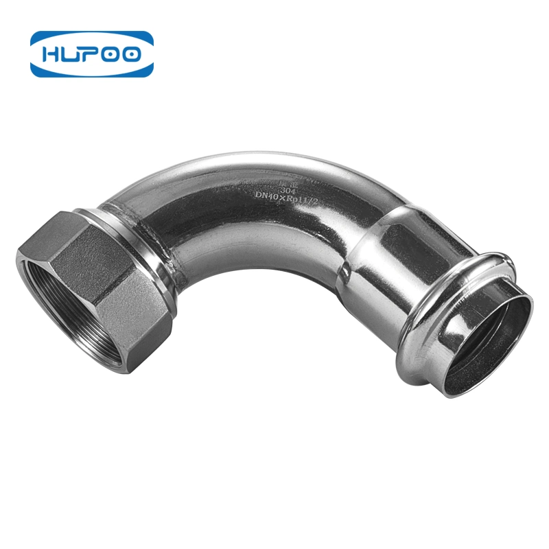 90 Degree V Profile Equal Elbow Stainless Steel Pipe Fitting