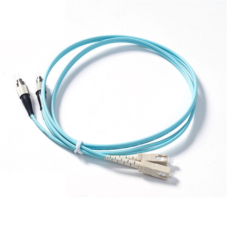 3 Meters Duplex Multimode Om3-150 Fiber Optical Cable Jumper Patchcord and Pigtail with LC Sc FC Connector